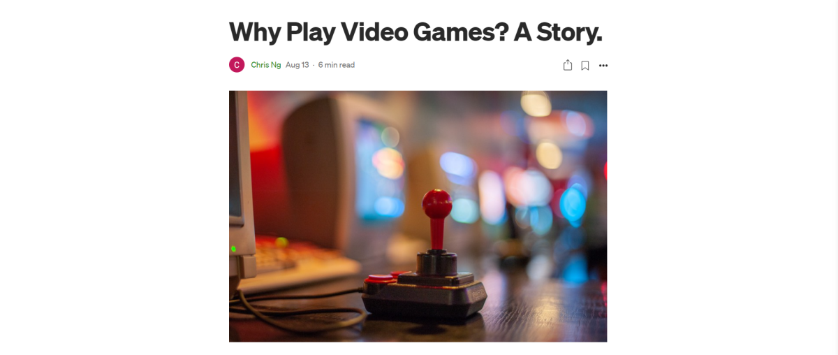 Medium: Why Play Video Games?